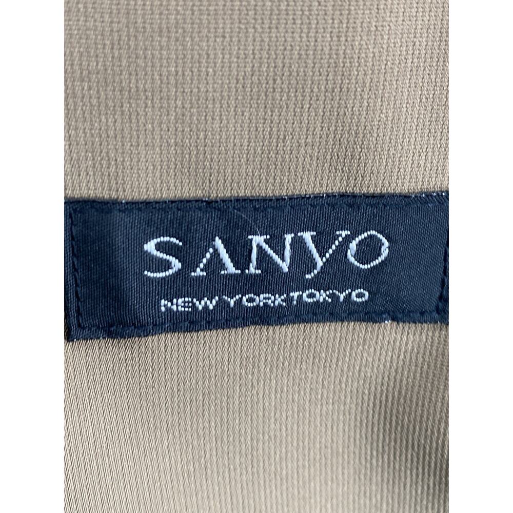SANYO Coat Mens 40 Trench Overcoat Long Removable Quilted Liner Beige - Picture 9 of 16
